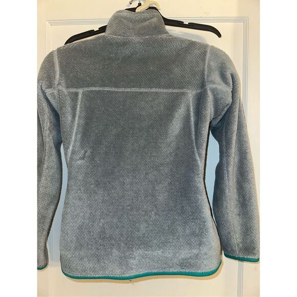 Patagonia Women's Re-Tool Snap-T Pullover Fleece Stand Collar Grey Size Small - Picture 3 of 7